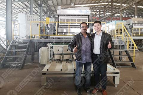 Automatic Egg Tray Machine to Saudi Arabia