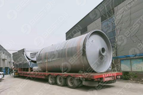 Tyre Pyrolysis Machine Shipped to Saudi Arabia