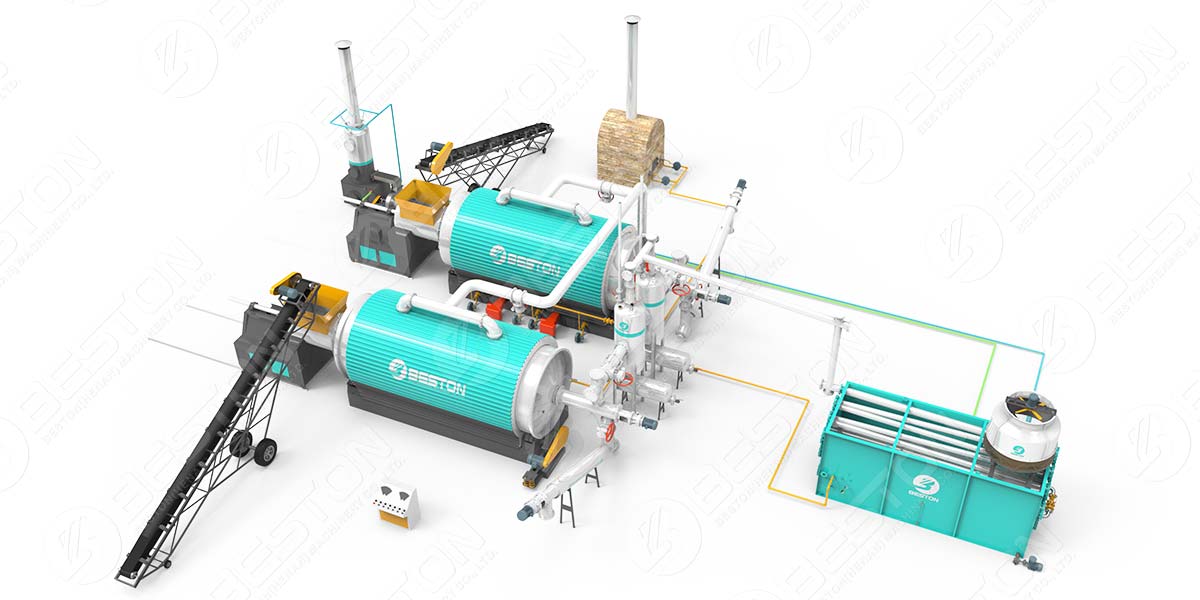 Waste Tire Pyrolysis Plant